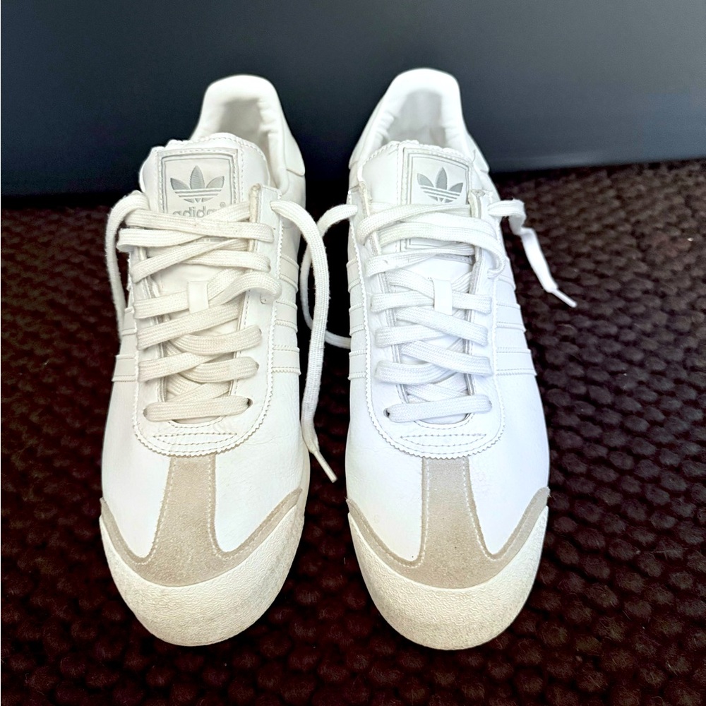 Adidas Classic White and Gray Sneakers